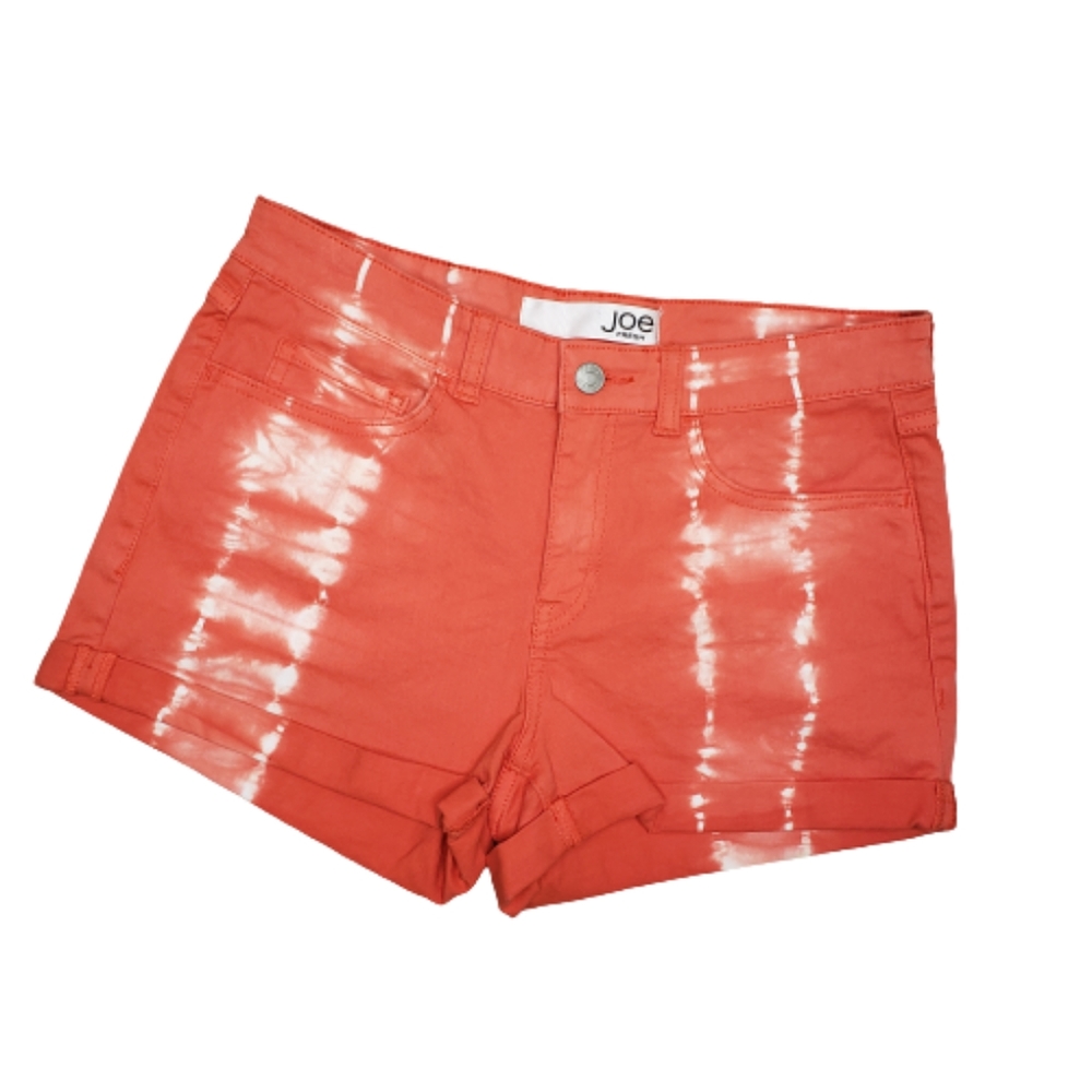 Joe Fresh Shorts Orange Tie-Dye Cuffed Sz 4